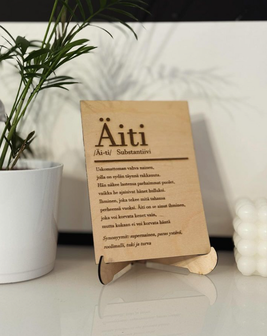 Äiti - korttitaulu